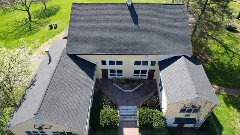 GAF Timberline HDZ Charcoal Architectural Shingle Roofing on a Modern Building